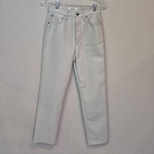 New Agolde Pants Recycled Leather High Rise Size 24